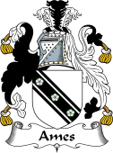 English Coat of Arms for the family Ames