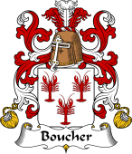 Coat of Arms from France for Boucher