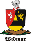 German shield on a mount for Widmar