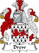 English Coat of Arms for Drew