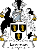 English Coat of Arms for the family Lowman