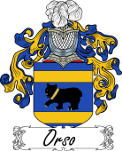 Araldica Italiana Coat of arms used by the Italian family Orso