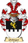 v.23 Coat of Family Arms from Germany for Oetinger