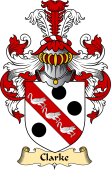 English Coat of Arms (v.23) for the family Clarke