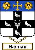 English Coat of Arms Shield Badge for Harman