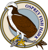 Birds of Prey Clipart image: Osprey (Fish Hawk) with catch-M