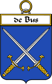 French Coat of Arms Badge for De Bus