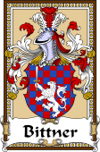 German Coat of Arms Wappen Bookplate  for Bittner