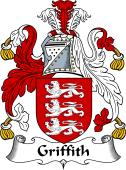 English Coat of Arms for the family Griffith (Wales)