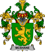 Irish Family Coat of Arms (v.25b) Shane or McShane