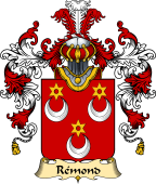 French Family Coat of Arms (v.25) Rémond