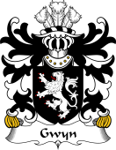 Welsh Coat of Arms for Gwyn (AP GWAITHFOED, of Castell-gwyn)
