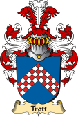 v.23 Coat of Family Arms from Germany for Trott