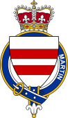 British Garter Coat of Arms for Martin (England)