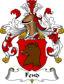 German Wappen Coat of Arms for Fend