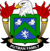 Coat of arms used by the Putman family in the United States of America