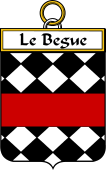 French Coat of Arms Badge for Le Begue
