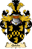 English Coat of Arms (v.23) for the family Quick (e)
