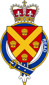 Families of Britain Coat of Arms Badge for: Read (England)