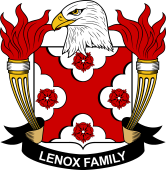 Coat of arms used by the Lenox family in the United States of America