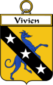 French Coat of Arms Badge for Vivien