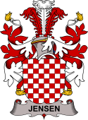 Coat of arms used by the Danish family Jensen
