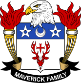 Coat of arms used by the Maverick family in the United States of America