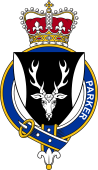 British Garter Coat of Arms for Parker (England)
