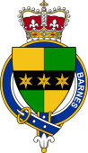 British Garter Coat of Arms for Barnes (England)
