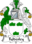 English Coat of Arms for the family Tyldesley