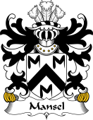 Welsh Coat of Arms for Mansel (of Oxwich and Penrice, Gower)