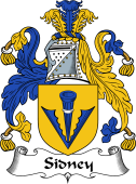 English Coat of Arms for Sidney or Sydney