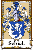 German Coat of Arms Wappen Bookplate  for Schick