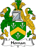 Irish Coat of Arms for Homan or Howman