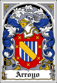 Spanish Coat of Arms Bookplate for Arroyo