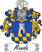 Araldica Italiana Coat of arms used by the Italian family Manola
