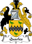 English Coat of Arms for the family Quarles