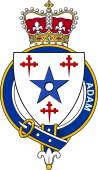 Families or Britain Coat of Arms Badge for: Adam (Scotland)