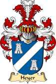 v.23 Coat of Family Arms from Germany for Heyer