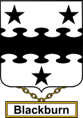 English Coat of Arms Shield Badge for Blackburn
