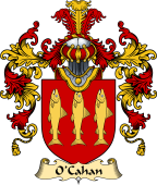 Irish Family Coat of Arms (v.25) O'Cahan or Cahane