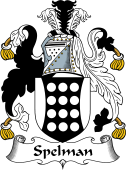 English Coat of Arms for the family Spelman or Spilman