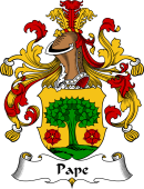 German Wappen Coat of Arms for Pape