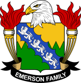 Coat of arms used by the Emerson family in the United States of America