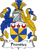 English Coat of Arms for the family Prentice