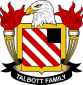 Coat of arms used by the Talbott family in the United States of America
