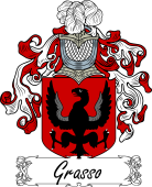 Araldica Italiana Coat of arms used by the Italian family Grasso