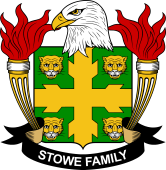 Coat of arms used by the Stowe family in the United States of America