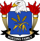 Coat of arms used by the Roeding family in the United States of America