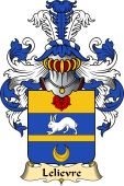 French Family Coat of Arms (v.23) for Lelievre (Lievre le)